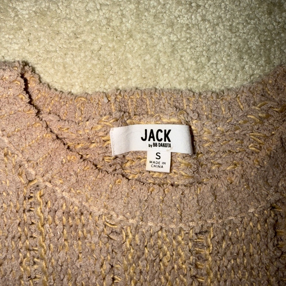 Jack by BB Dakota Women's Beige Textured Sweater